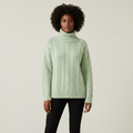 Women's Cable Knit Turtleneck Sweater
