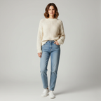 Women's Chunky Knit Crew Neck Sweater