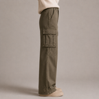 Women's High-Waisted Wide-Leg Cargo Pants
