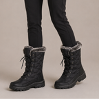 Women’s Faux Fur Trim Lace-Up Winter Boots
