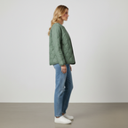 Women's Quilted Snap Button Jacket