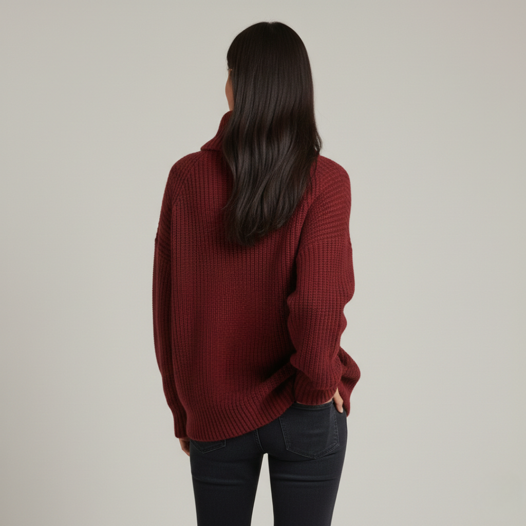 Women's Chunky Knit Turtleneck Sweater